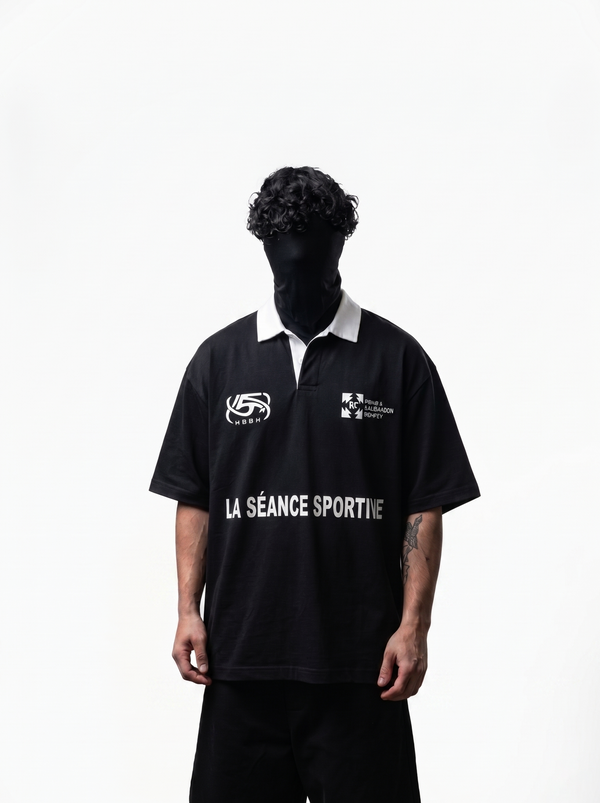 RUGBY POLO - BLACK