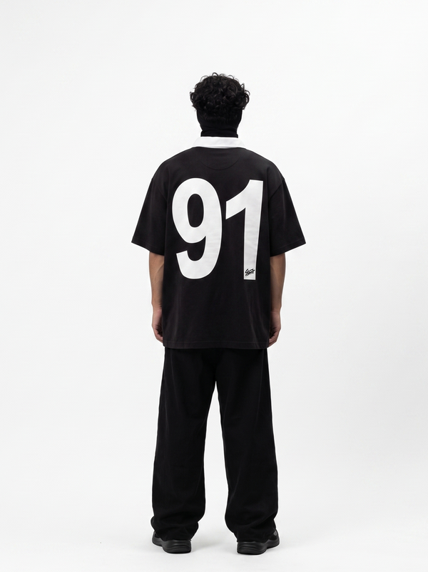 RUGBY POLO - BLACK