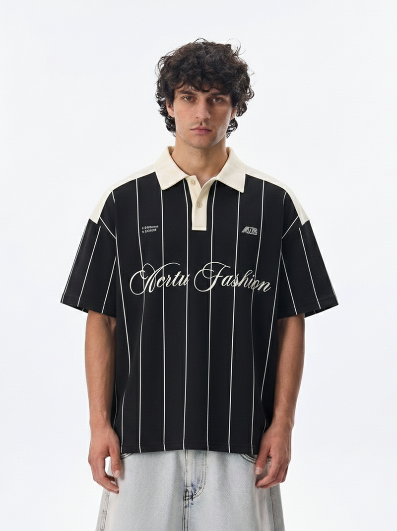 CYBER VINTAGE POLO - BLACK