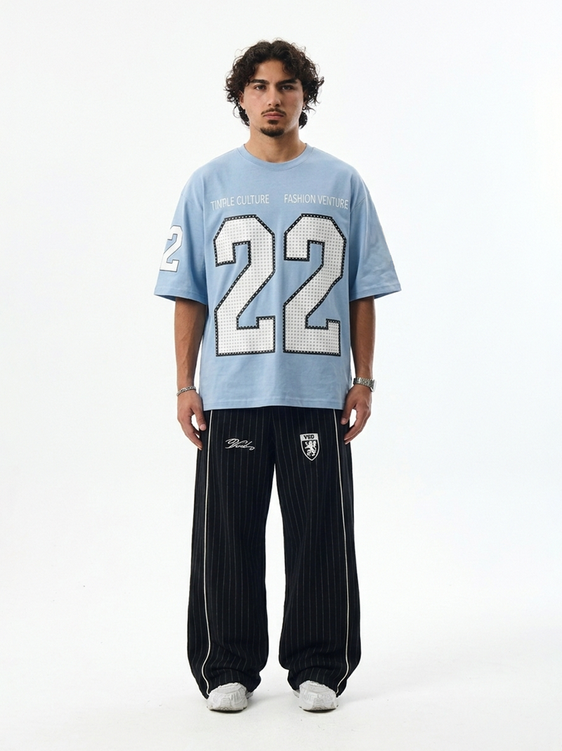 DIVISION-22 OVERSIZED TEE - BLUE