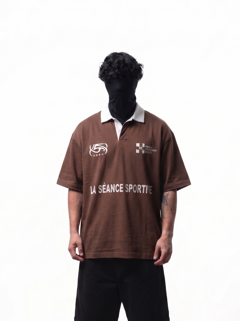 RUGBY POLO - BROWN