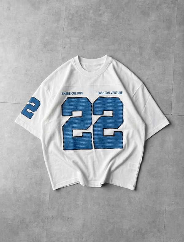 DIVISION-22 OVERSIZED TEE - WHITE
