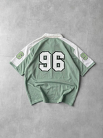 FORTIS ZIP POLO  - SAGE GREEN
