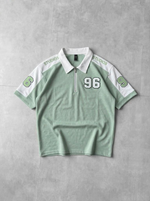 FORTIS ZIP POLO  - SAGE GREEN