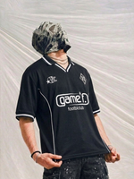 STRYKE FOOTBALL POLO - BLACK