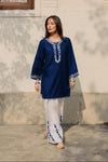 2PC Summer Cotton Dress for Women – Embroidered Shirt with Flapper (Soft Pure Cotton Casual Wear)
