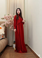 2PC Moonlight Glitter Maxi Dress Set for Women – Drop Shoulder Top with Long Maxi (Party & Festive Wear)