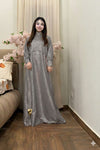 2PC Moonlight Glitter Maxi Dress Set for Women – Drop Shoulder Top with Long Maxi (Party & Festive Wear)