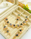 Full Zircon Necklace Set with Earrings & Tika