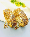 Gold Plated Manjoos Zircon Bangles Set for Women